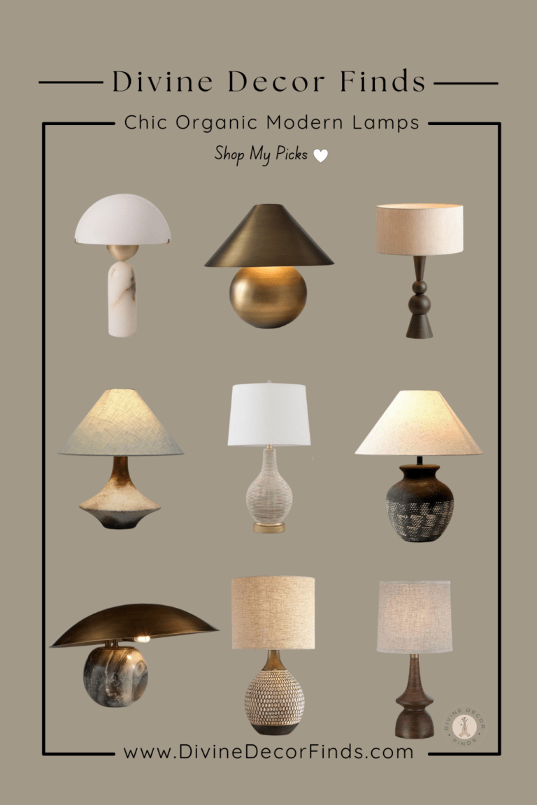 Sculptural & Chic: Must-Have Organic Modern Table Lamps to Elevate Your ...