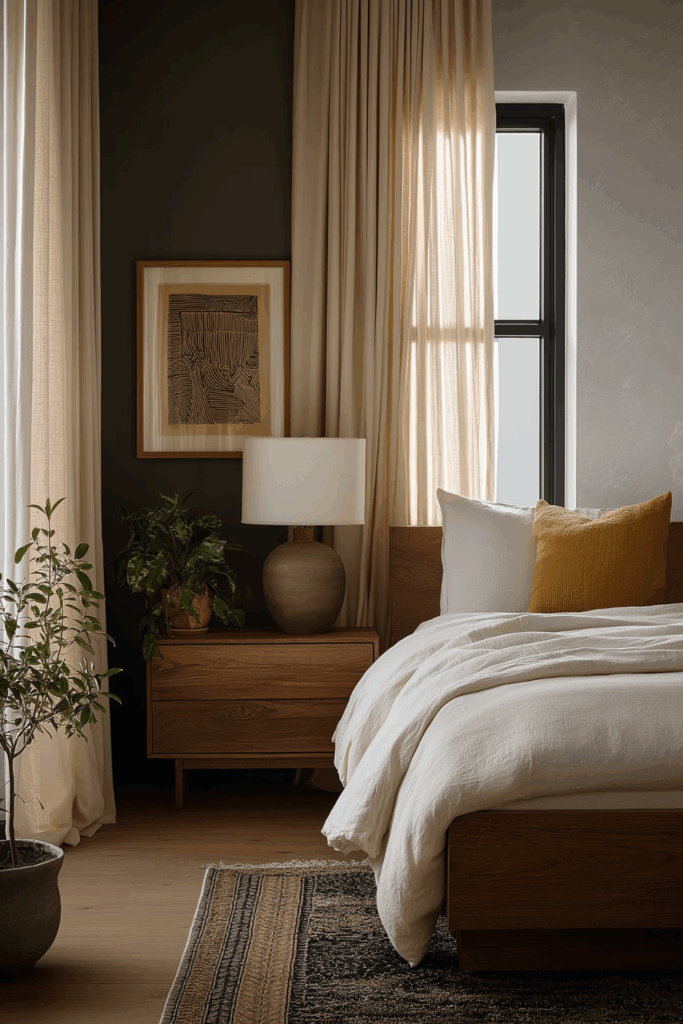 organic modern window treatments