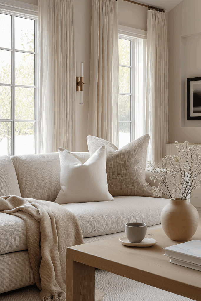organic modern window treatments