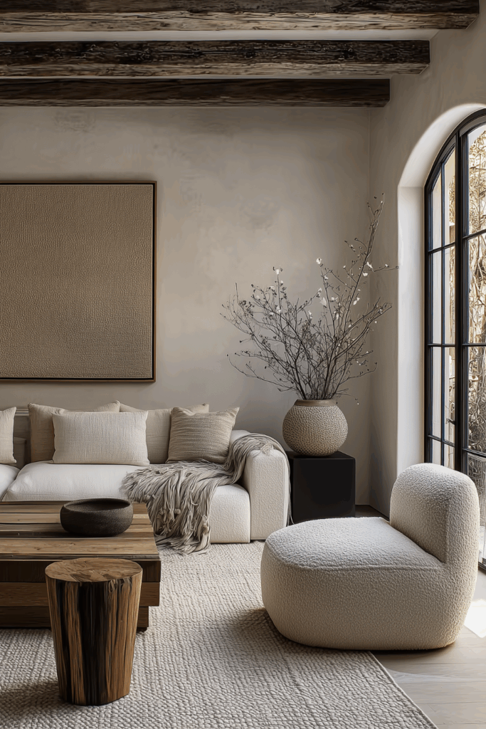 wabi-sabi living room
