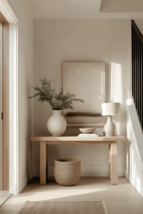 Minimalist Penthouse Entryway With Natural Textures preview