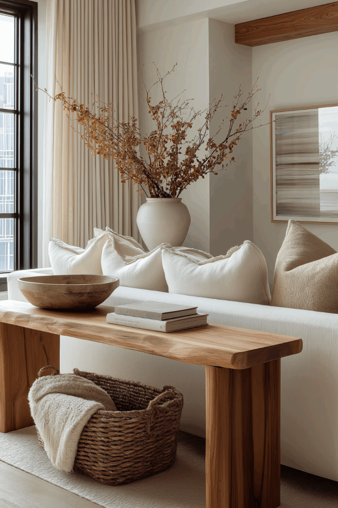 organic modern fall decor