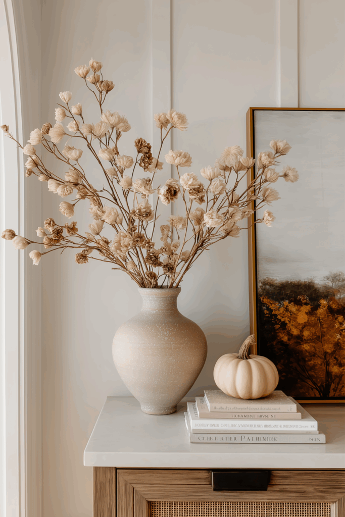 organic modern fall decor