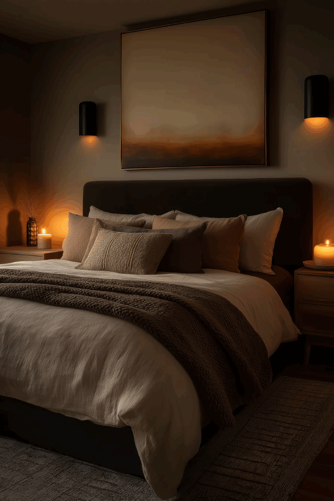 organic modern fall bedroom