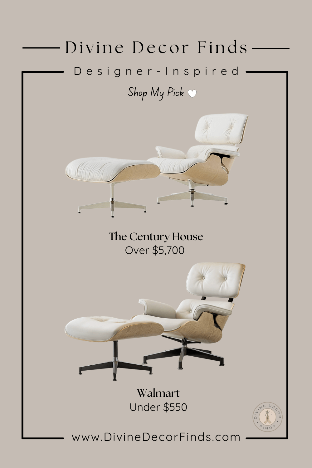 Eames Lounge Chair dupe