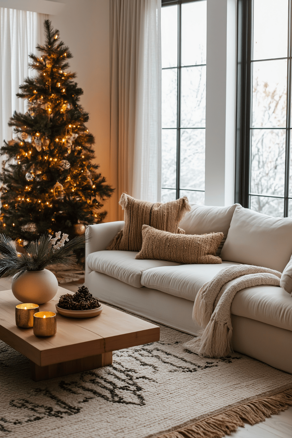 Organic Modern Holiday Decorating