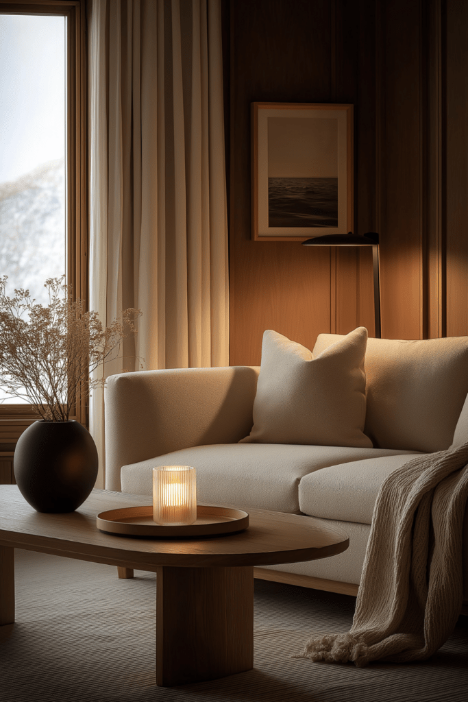 winter living room decor