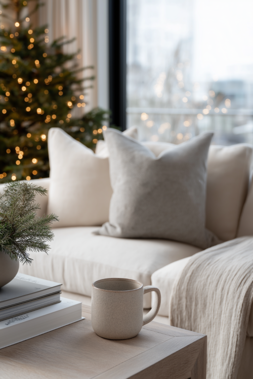 transition Christmas decor to winter