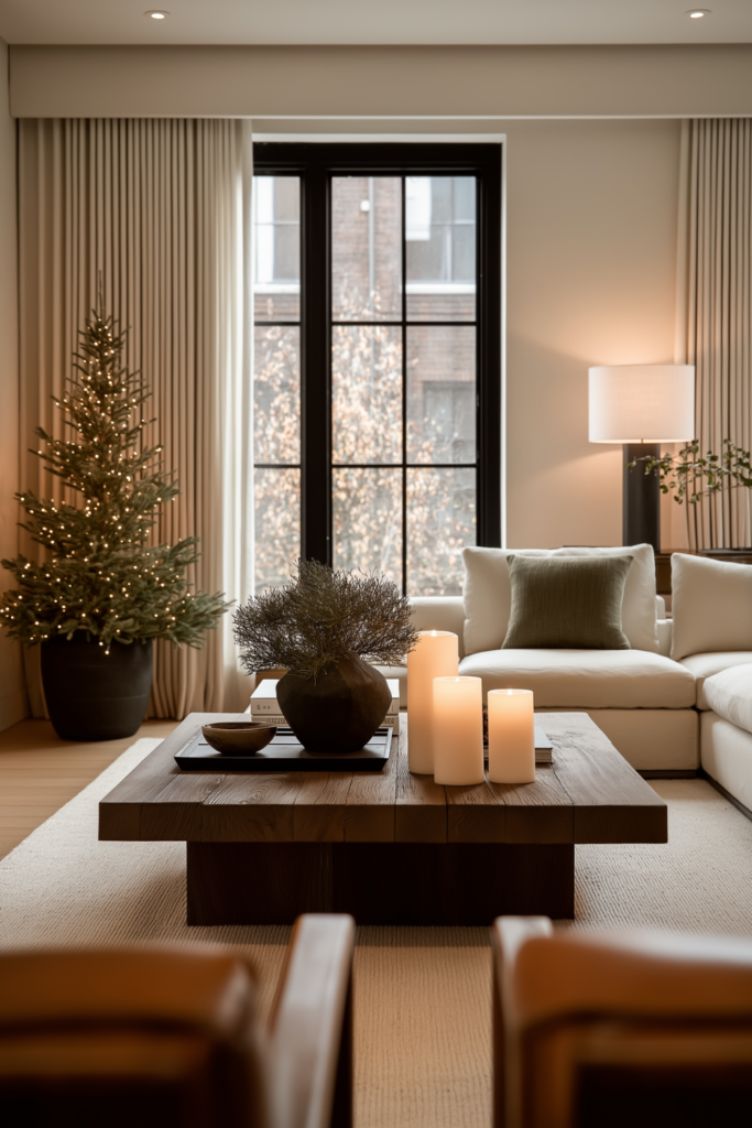 transition Christmas decor to winter