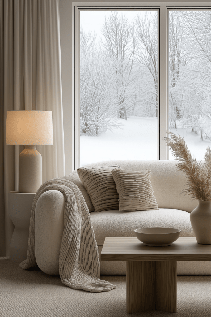 winter living room decor