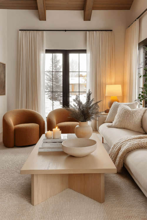Winter Living Room Decor