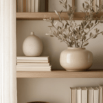 winter shelf styling