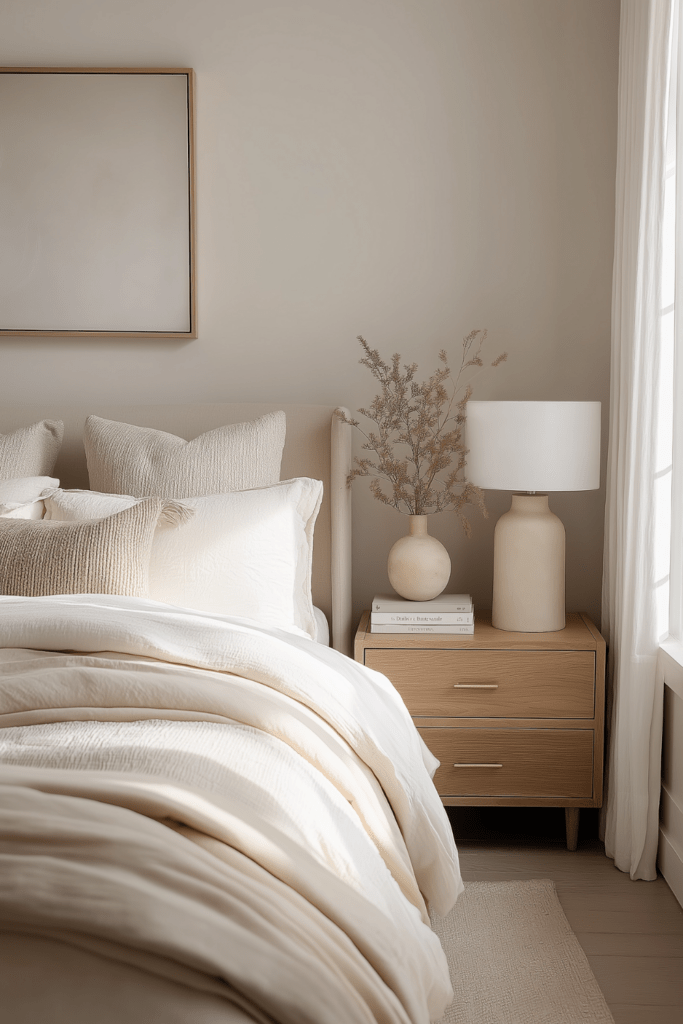 soft neutral winter decor