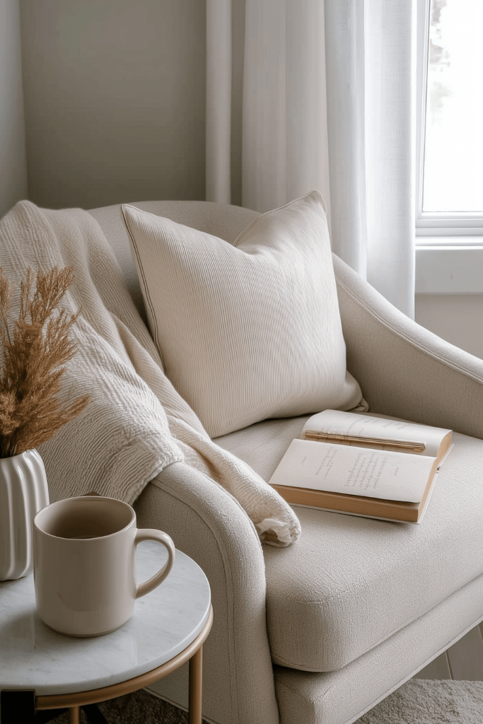 soft neutral winter decor