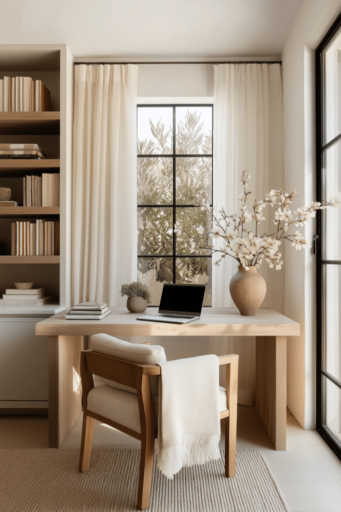 calm home office ideas