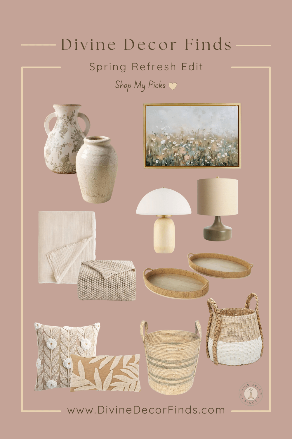 affordable organic modern decor