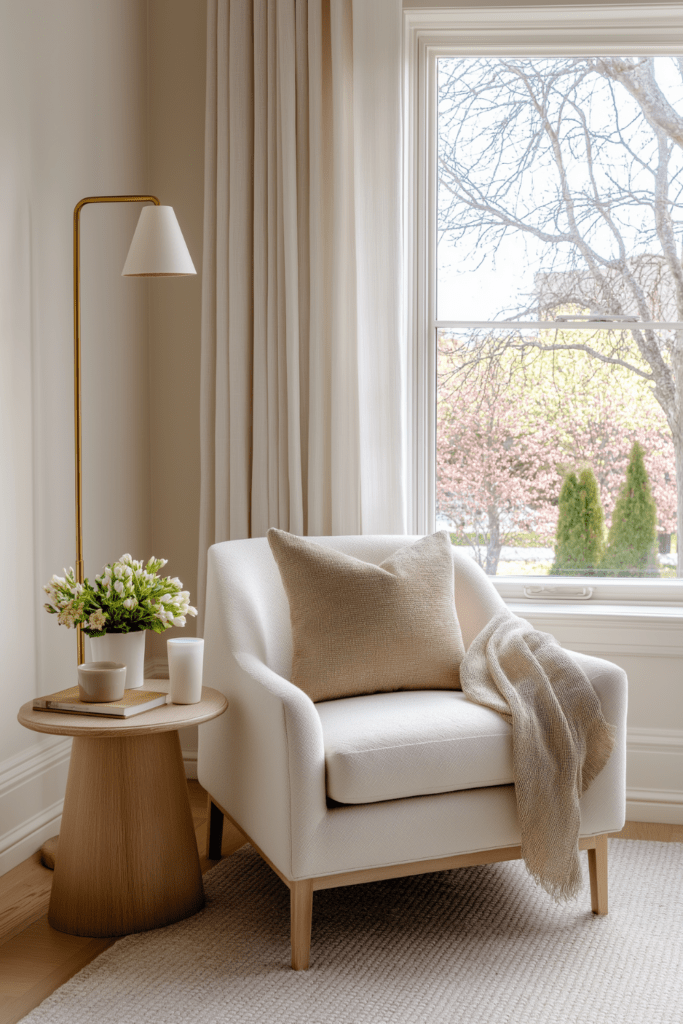spring reading nook