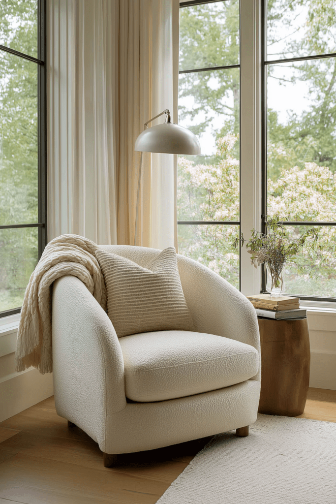 spring reading nook