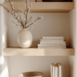 how to style shelves for spring
