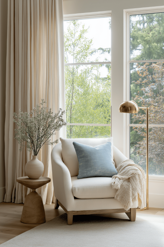 spring reading nook