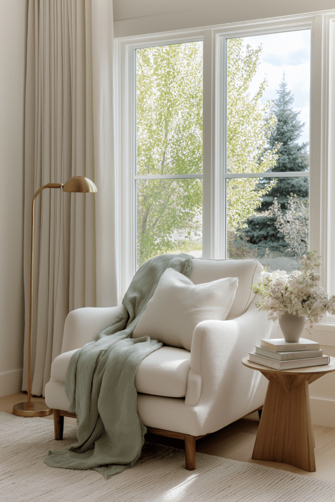 spring reading nook