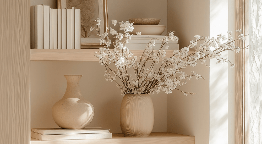 Minimalist Shelf Styling for Spring: Create a Light and Airy Look