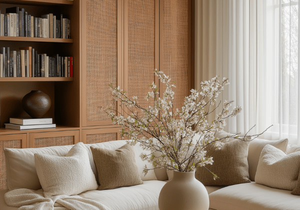how to layer textures in your home for spring