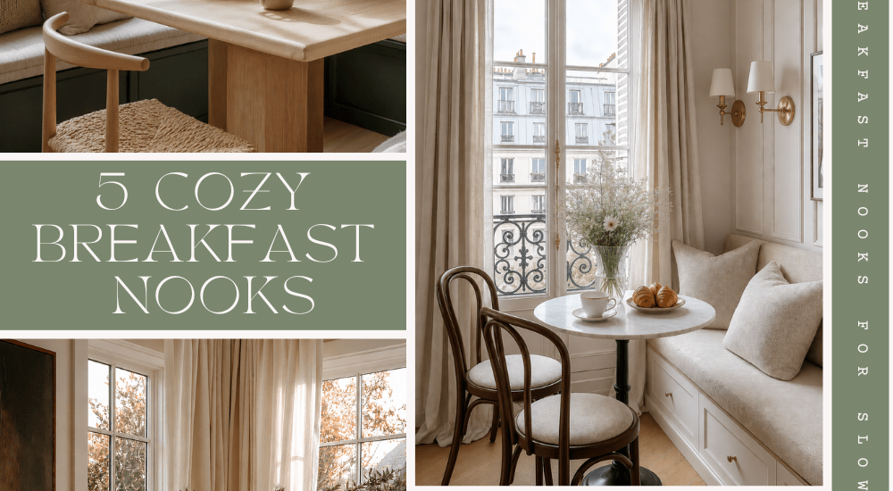 Design Gallery: 5 Cozy Breakfast Nooks for Slow Living