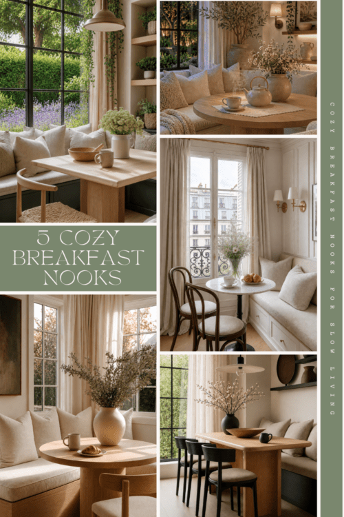 cozy breakfast nook