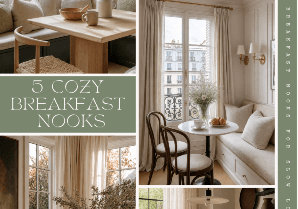 cozy breakfast nook