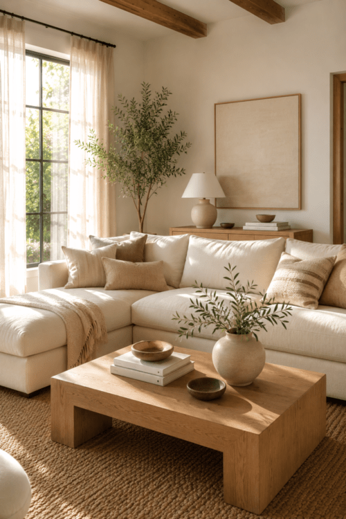 organic modern summer decor