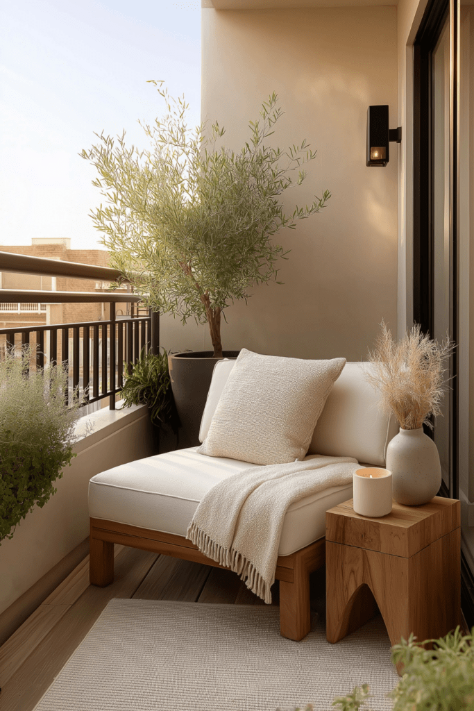 small balcony retreat
