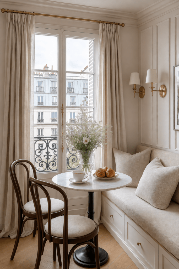 cozy breakfast nook