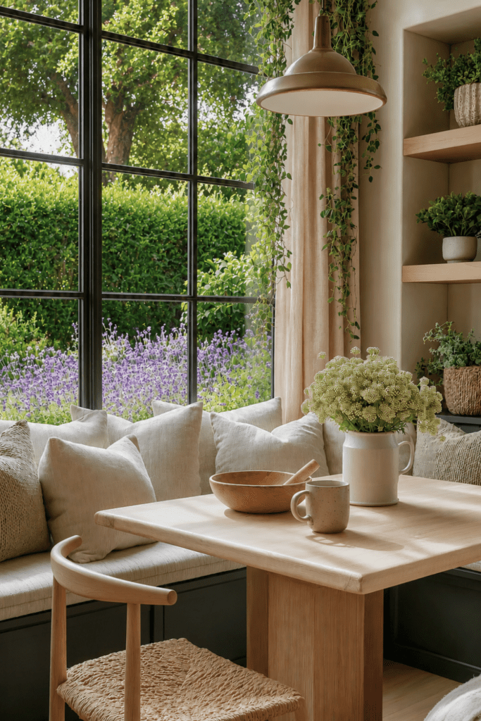 cozy breakfast nook