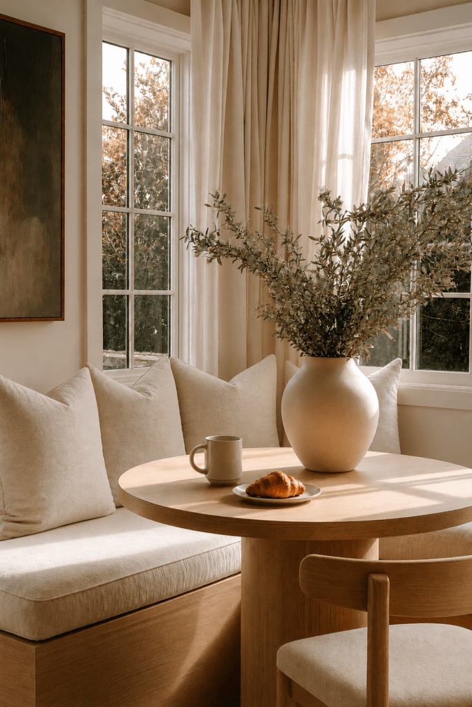 cozy breakfast nook