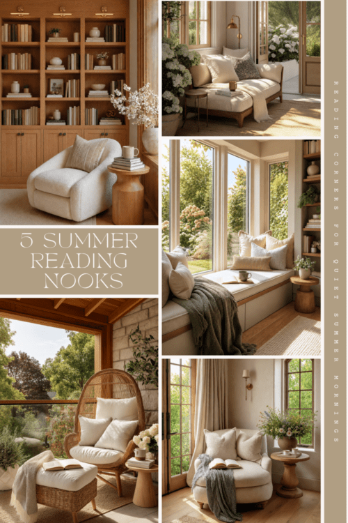 Organic Modern reading corners