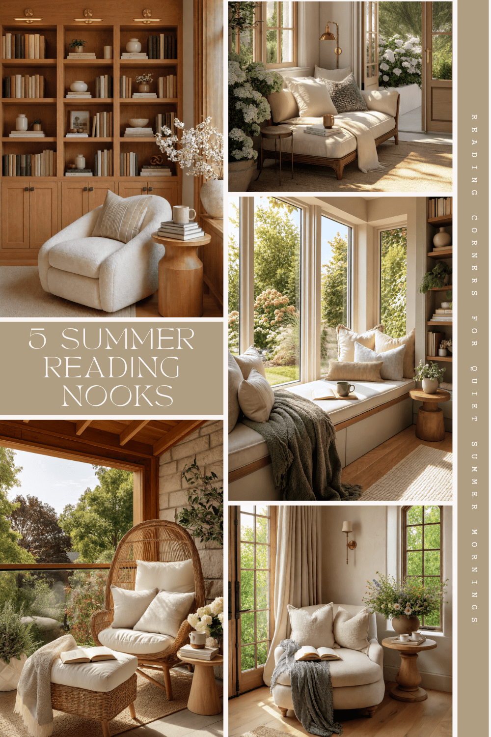 Organic Modern reading corners