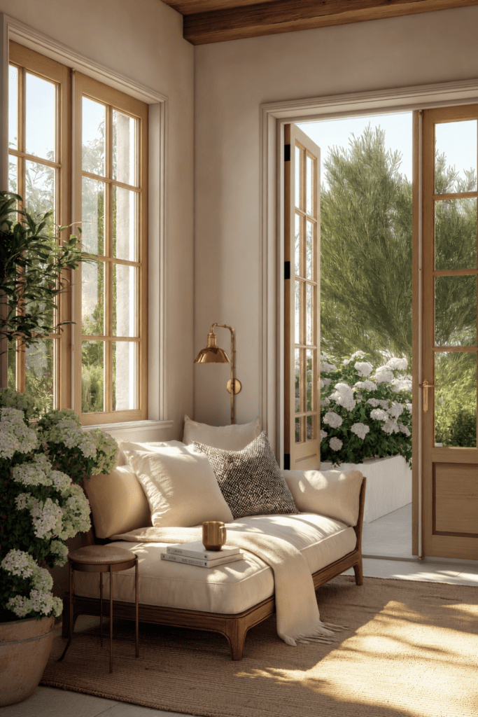 Organic Modern reading corners