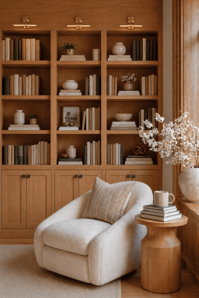 Organic Modern reading corners