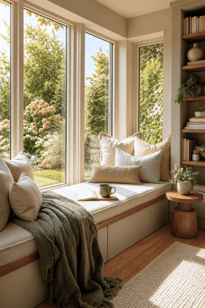 Organic Modern reading corners