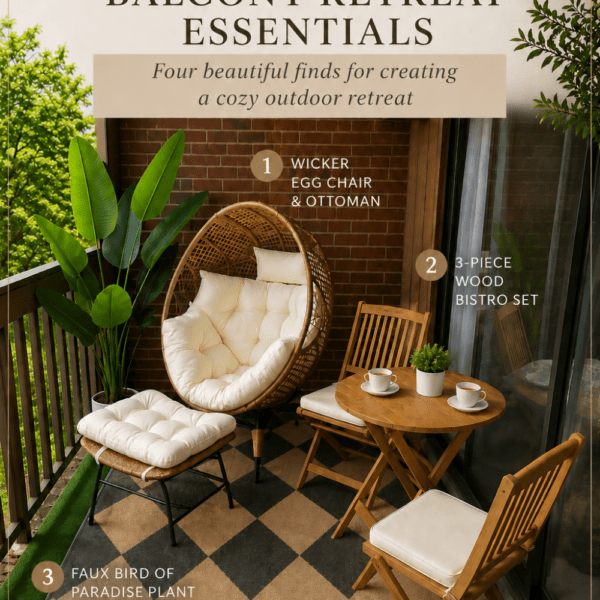 balcony retreat essentials
