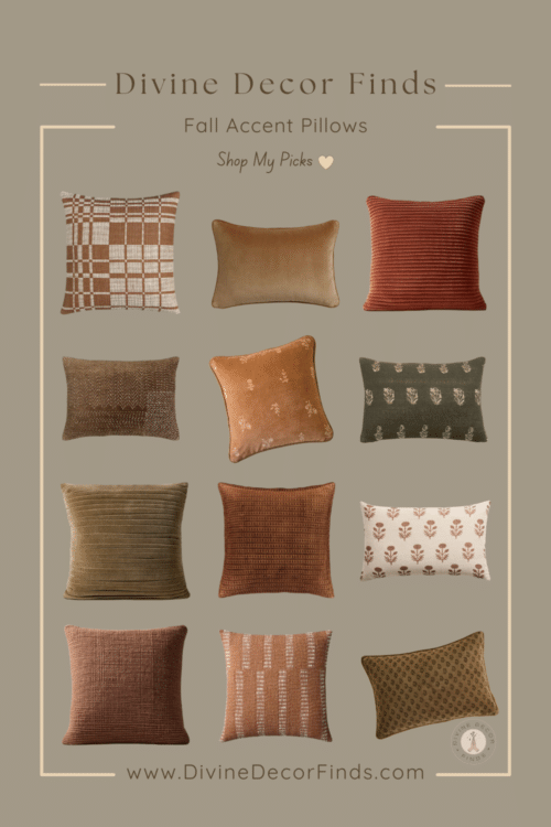 fall accent pillows
